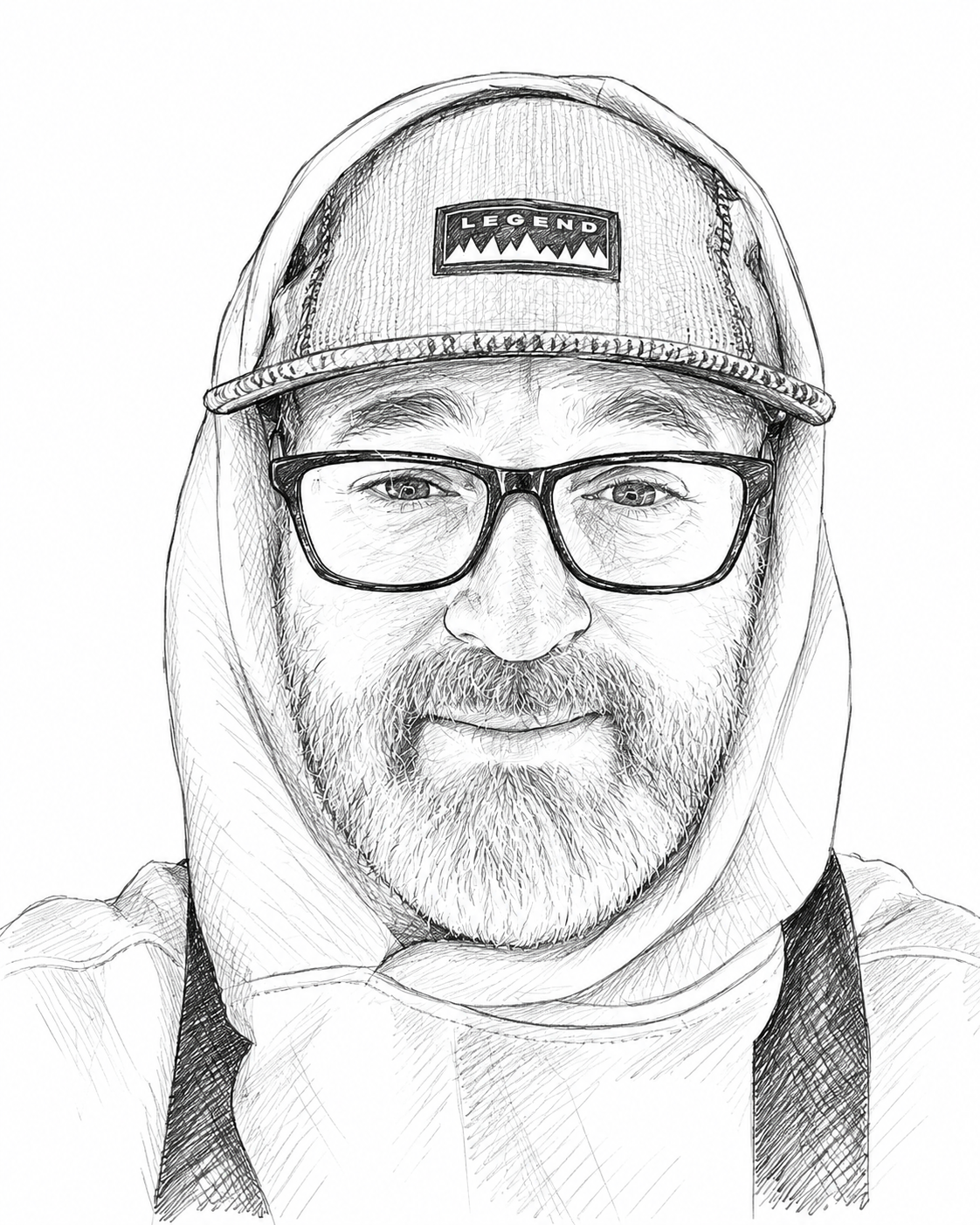 Andrew Garman — pencil sketch portrait